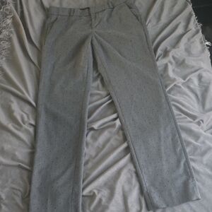 Banana Republic Gray Patterned Dress Pants